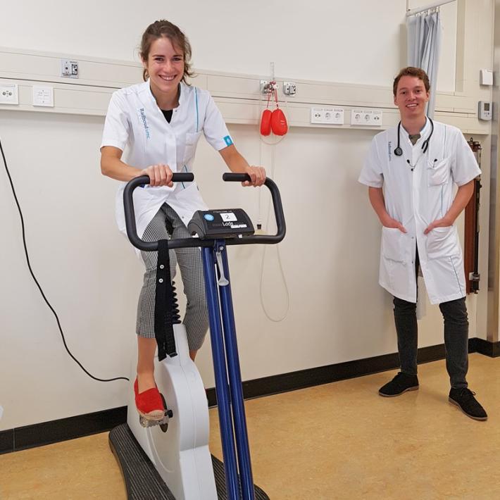 Dokter op hometrainer