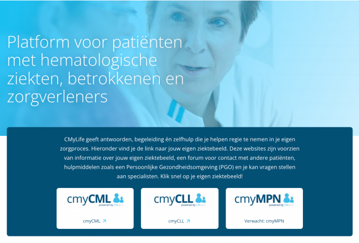 Schermafbeelding nieuwe website